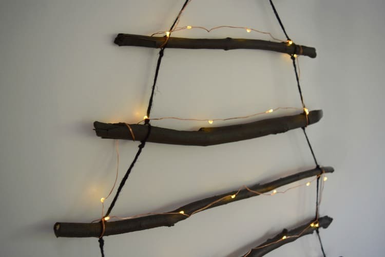 DIY branch Christmas tree