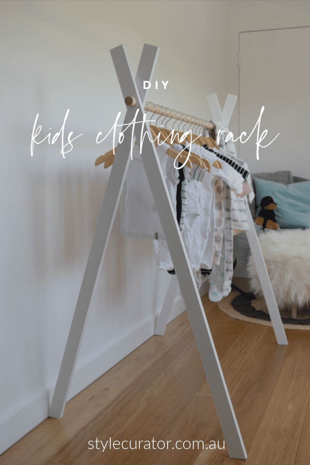 Diy kids clothes outlet rack