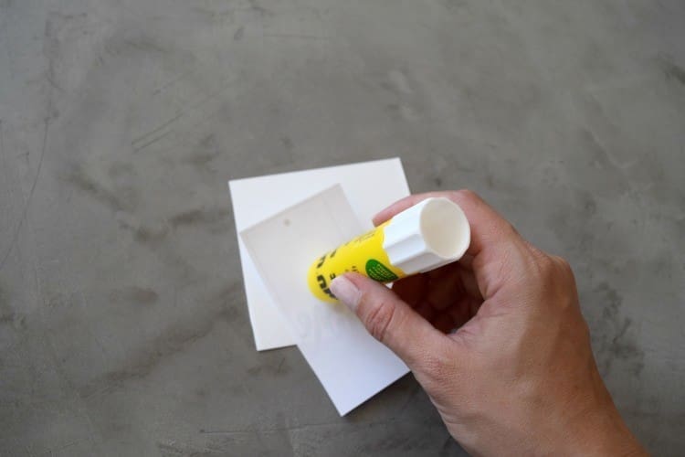 2_Glue onto card