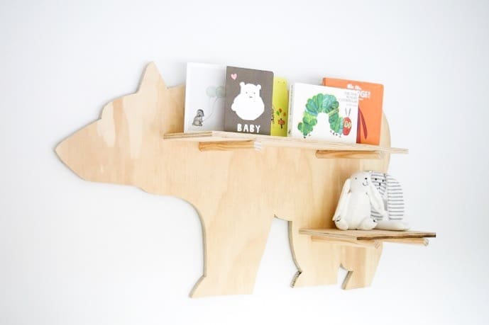 DIY ply bear shelf