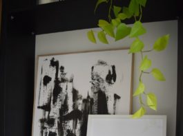 DIY minimalist black and white artwork