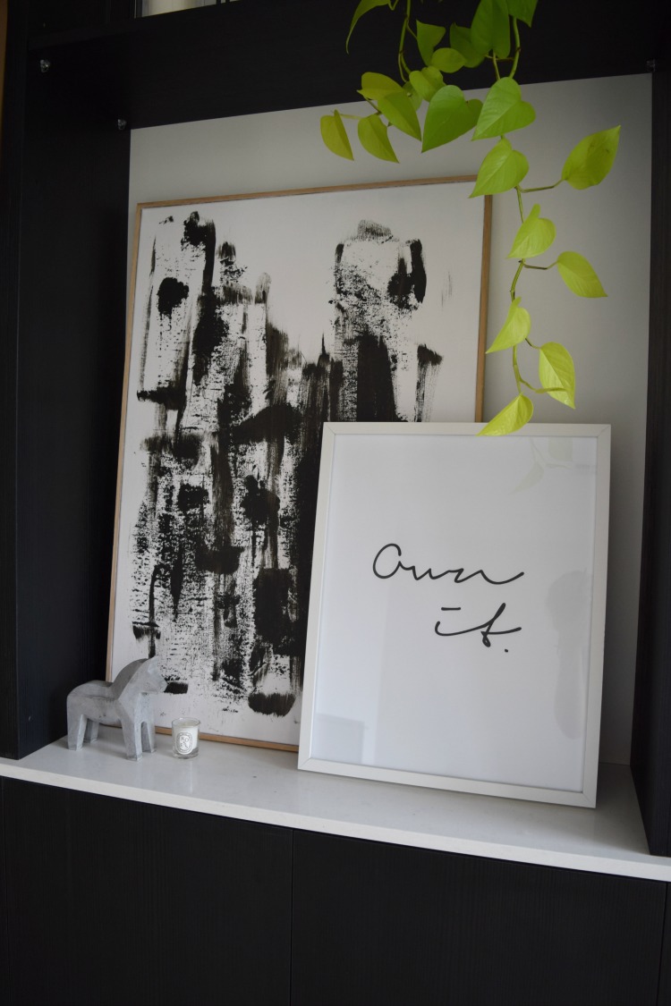 Ridiculously simple DIY minimalist black and white artwork