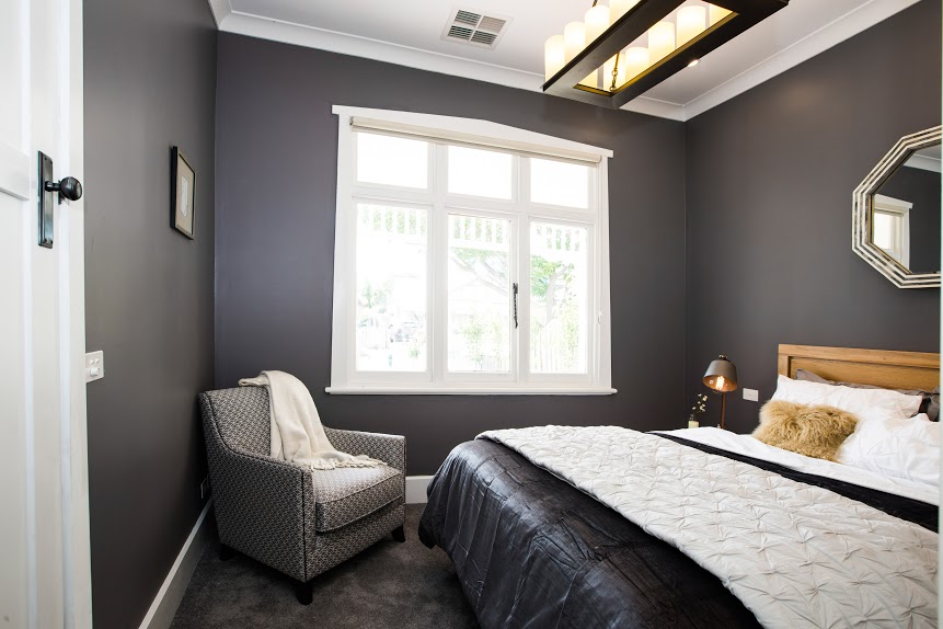 Grey bedroom