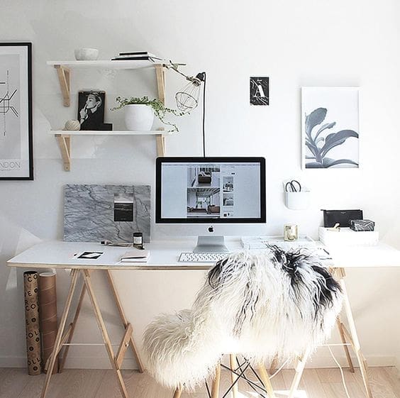 How to create the ultimate black and white office, on a budget!