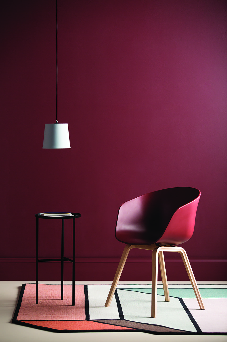 Mulberry wall colour