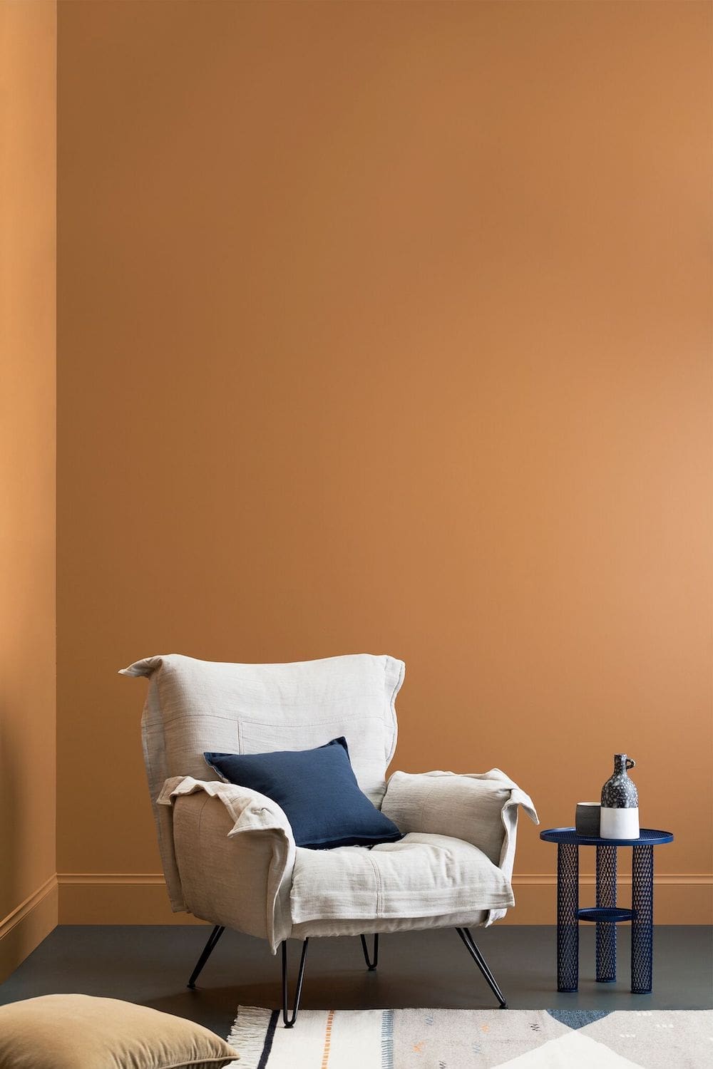 Deep mustard wall colour