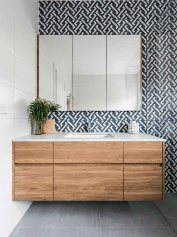 Geometric wall tile