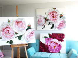 Collection of floral artwork