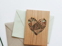 Wood heart card by Cardtorial