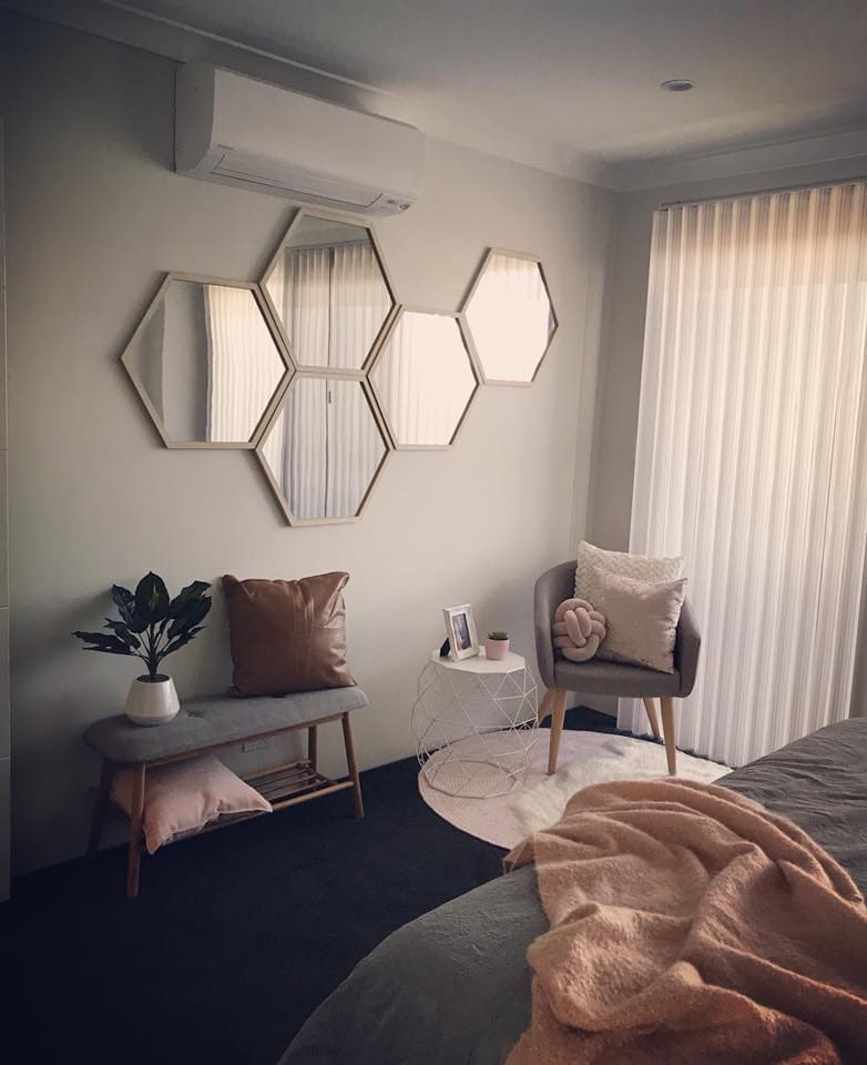 Hexagon wall art