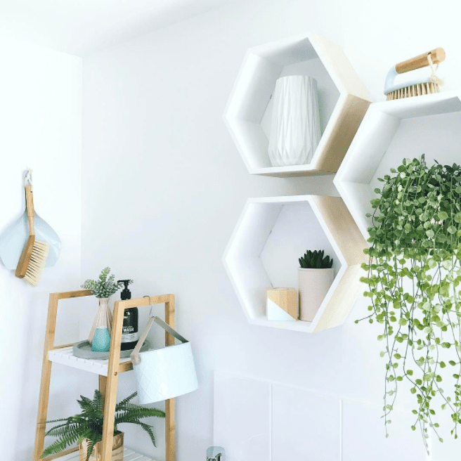 Laundry shelves