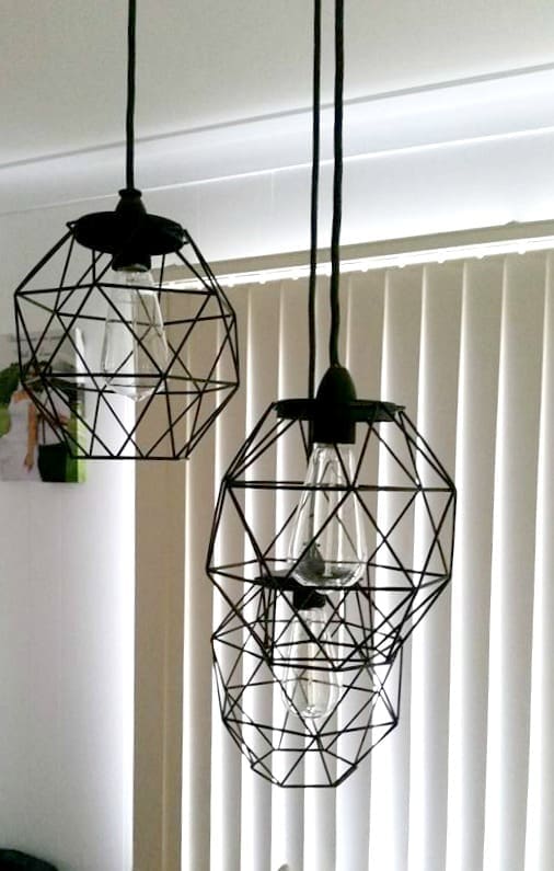 Candle holders as pendant lights