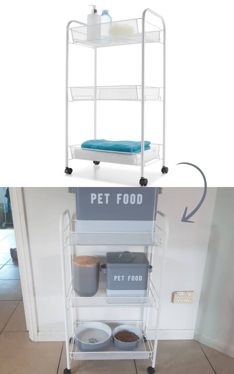 Use a trolley as a pet station