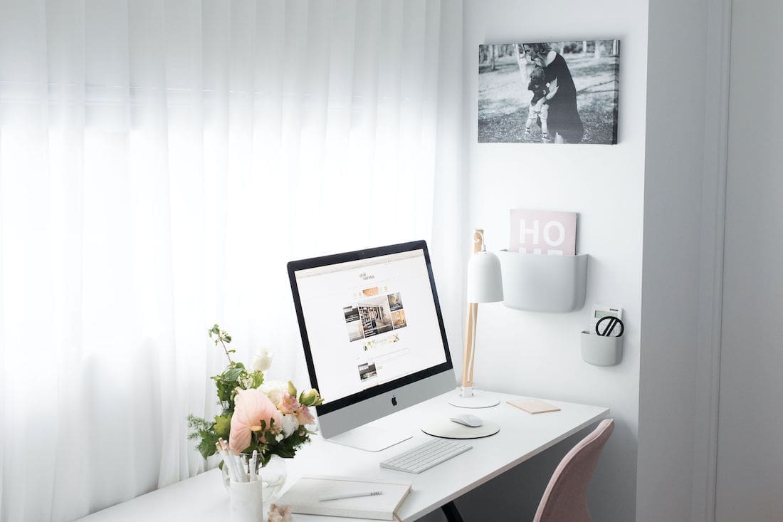 Decluttered workspace is the perfect home office