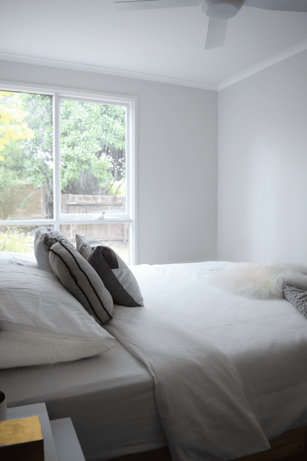 Master bedroom got a subtle update in full house renovation