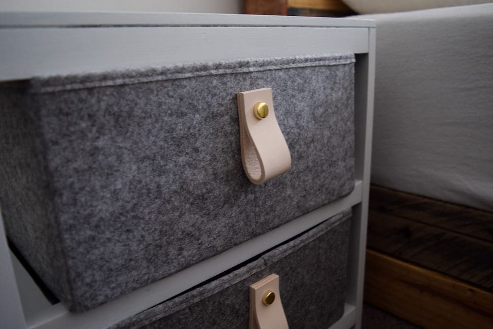 Leather handles Kmart hack side table