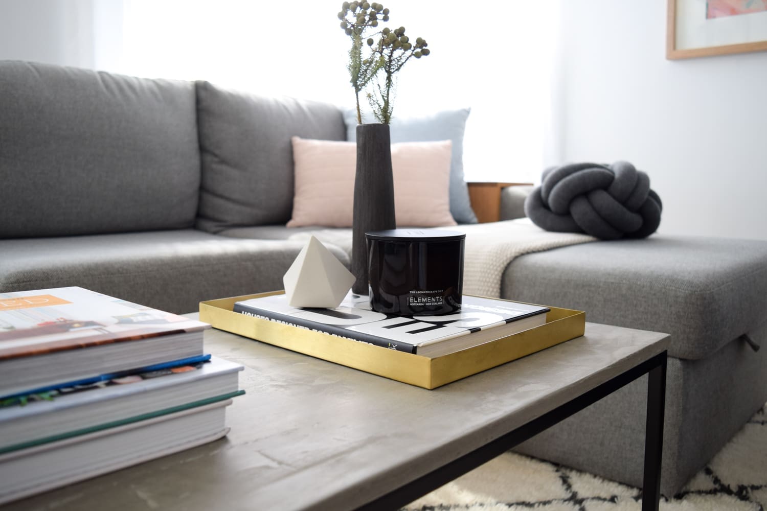 Kmart Hack Coffee Table Cheap Veneer To Luxe Concrete Top