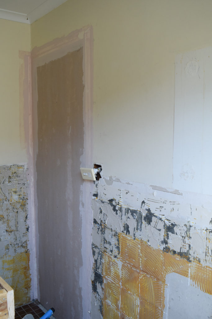 Plastered doorway added to the bathroom renovation costs