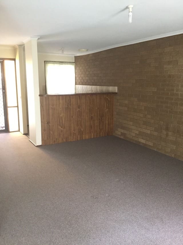 Old carpet in the dining room