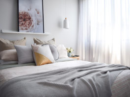 Soft grey bedroom