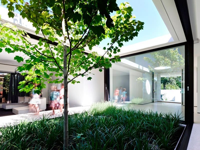 Internal courtyard Design greenery into your renovation