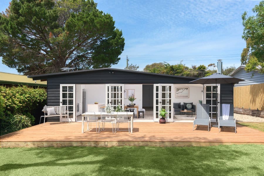 French doors Scandi-style home