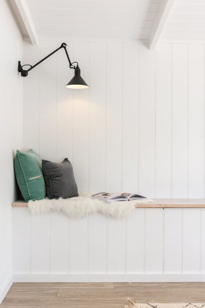 Bench seat Scandi-style home