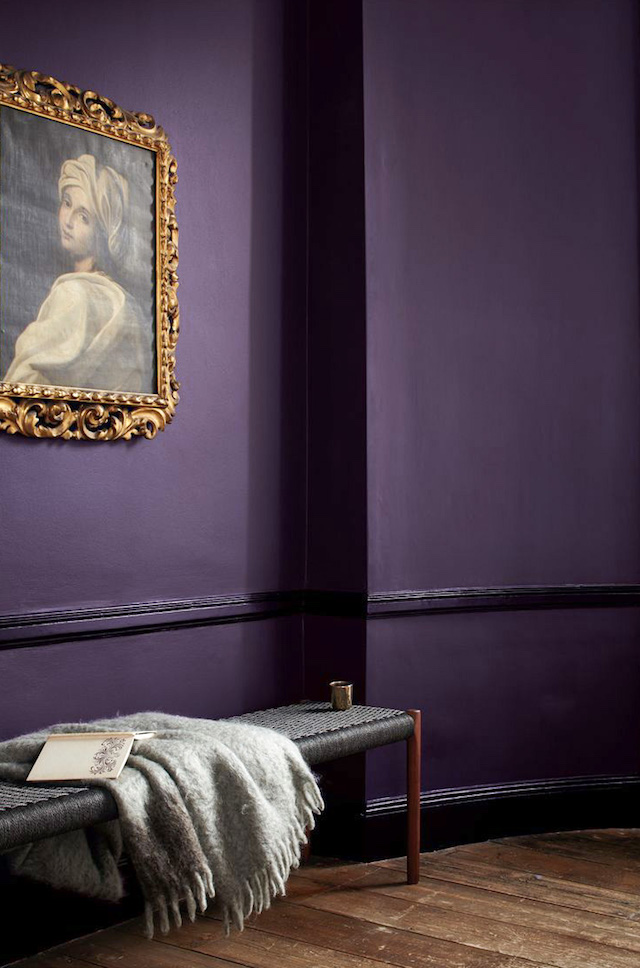 Purple Ultra Violet painted wall