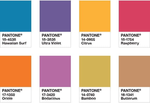 Attitude colour palette