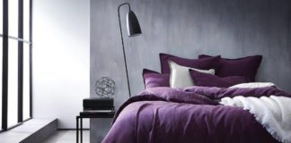 Purple bedding