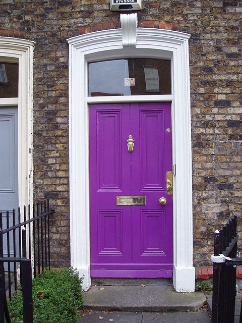 Ultra Violet purple front door