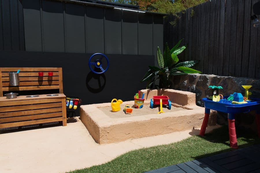 Sandpit landscape epic outdoor play area