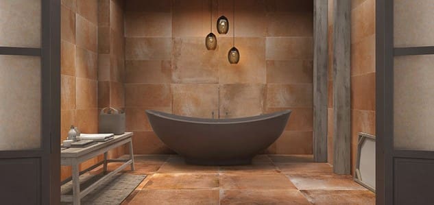 Terracotta bathroom