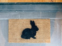 Bunny doormat