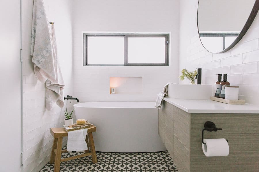 cement tile bathroom