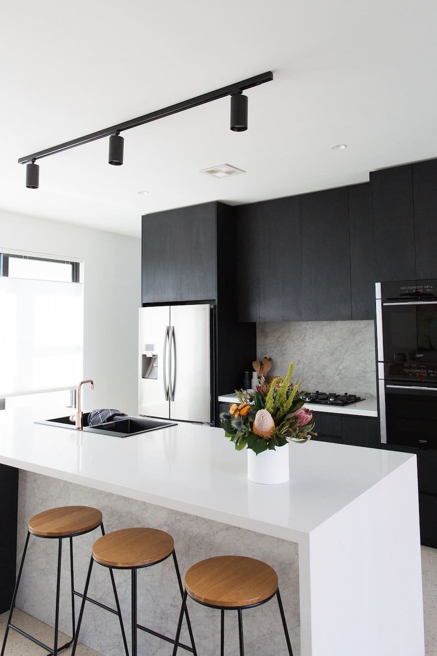 Portrait light in kitchen