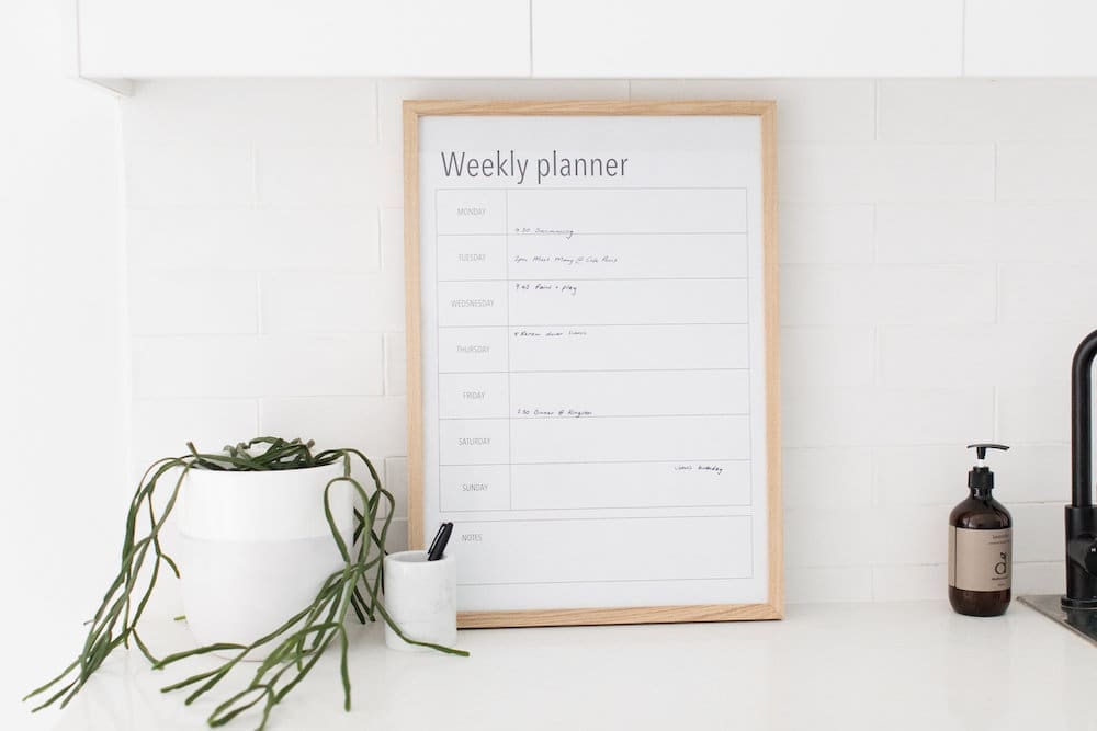 Weekly planner