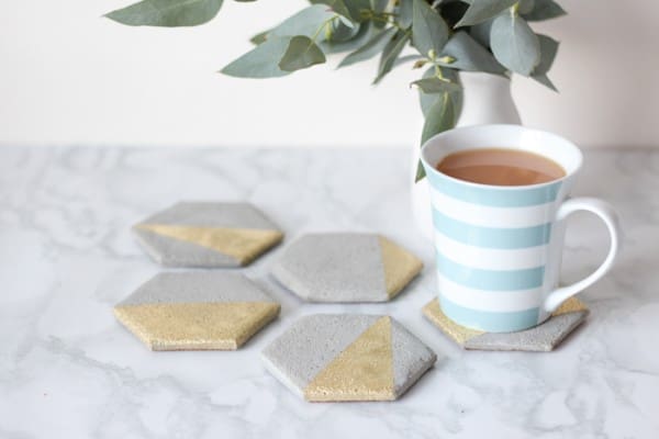 concrete home decor coasters