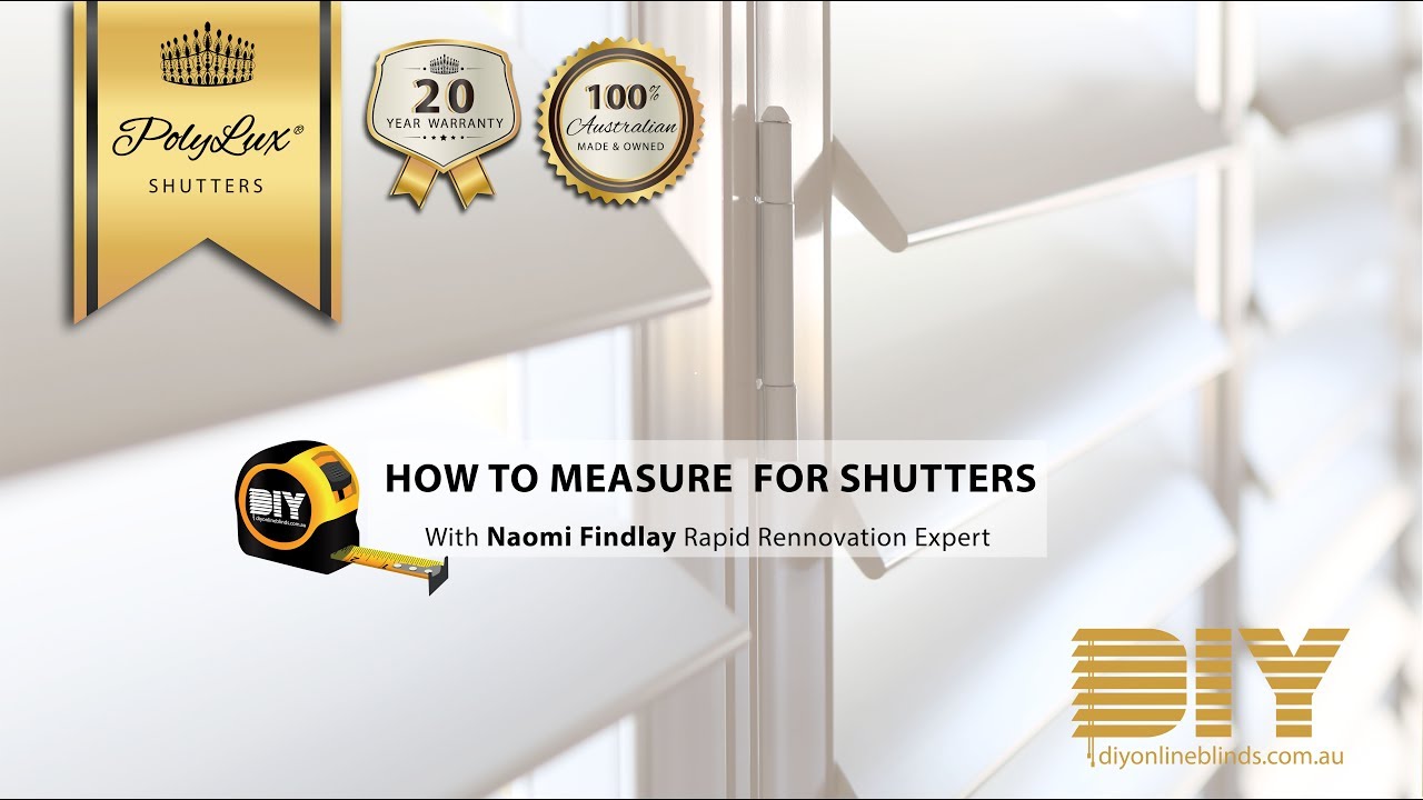 How Measure Shutters Plantation Interior To For