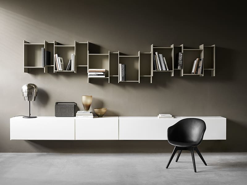 Floating bookcase like wall art Designer Bookcases in Sydney