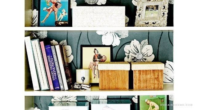 upcycled bookshelf
