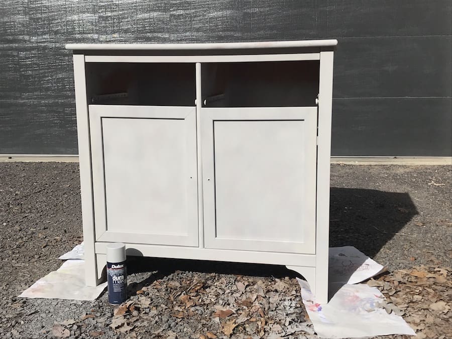 Dresser after first coat