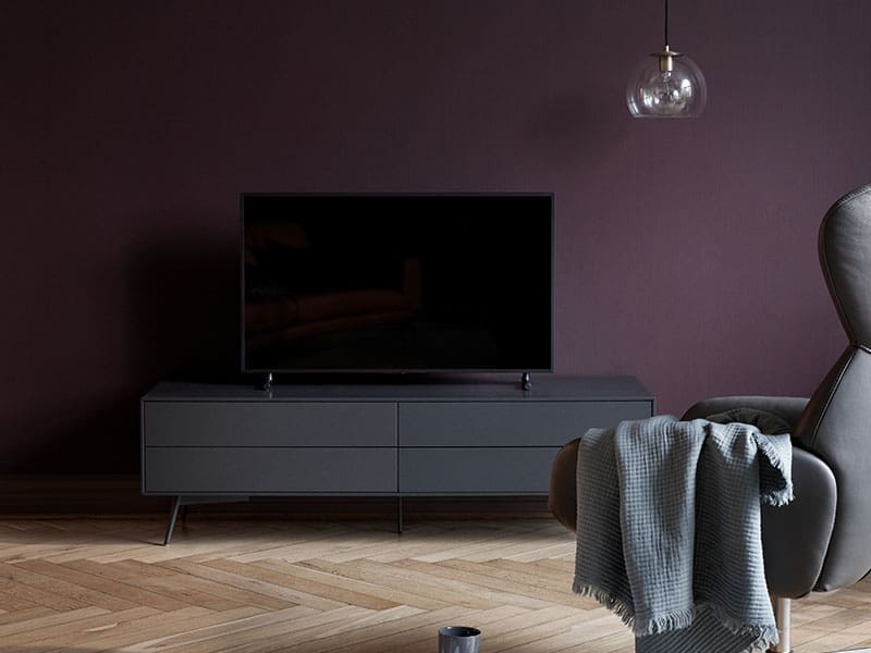 Black TV unit