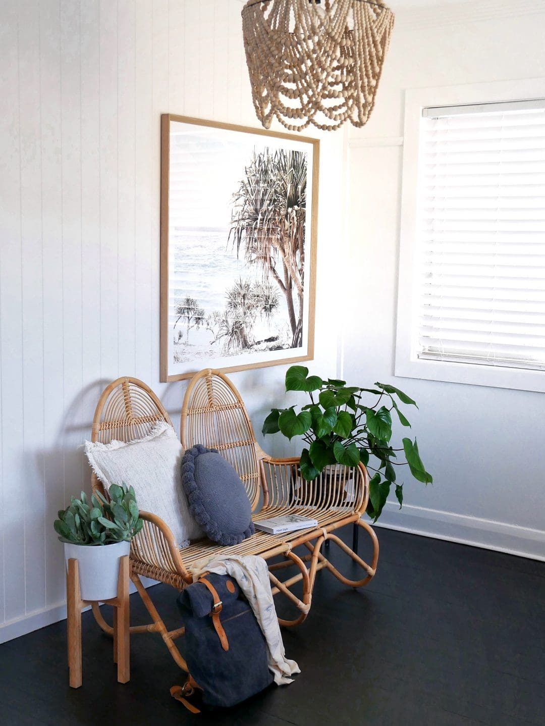 Coastal seating area boho coastal home