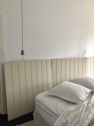 DIY wall panel bedhead | Style Curator
