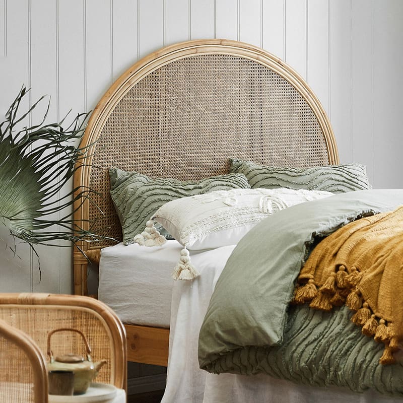 Temple and Webster rattan bedhead