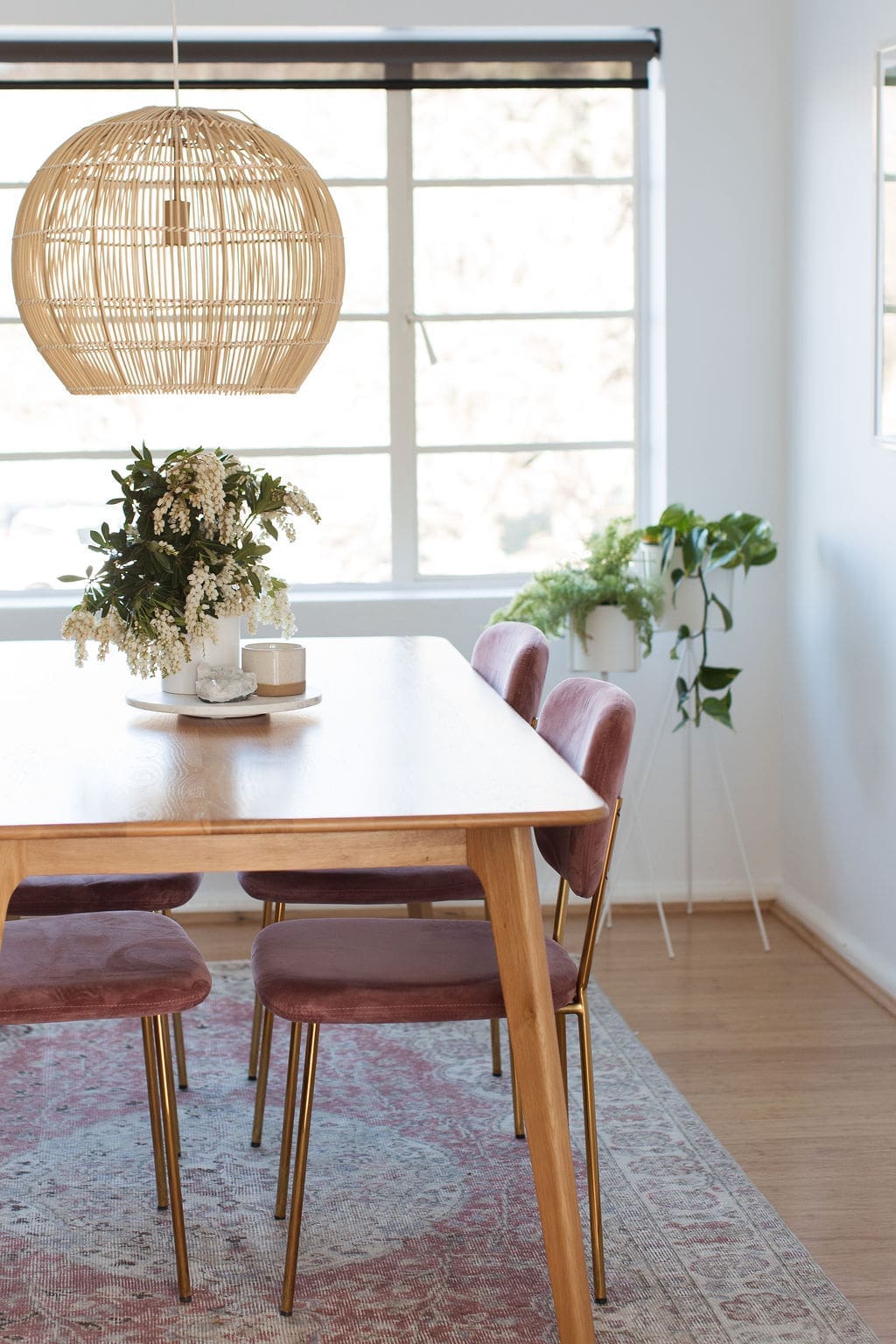 Table and planters