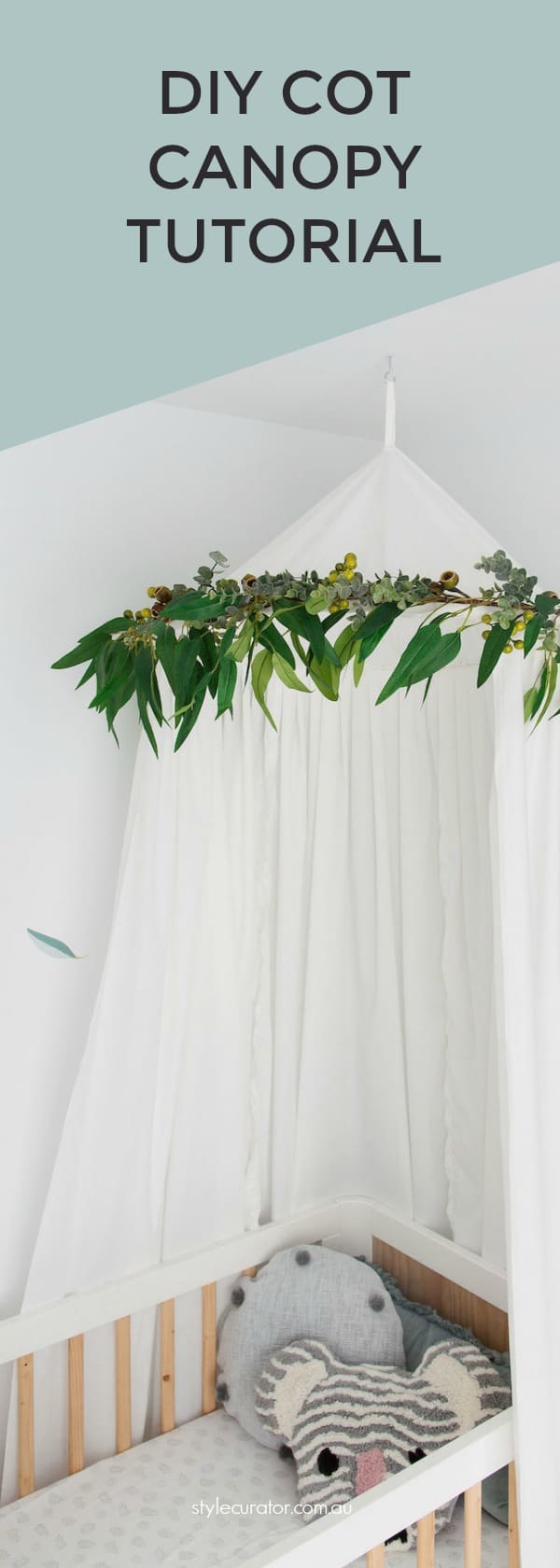 Diy Nursery Canopy With Eucalyptus Garland Style Curator