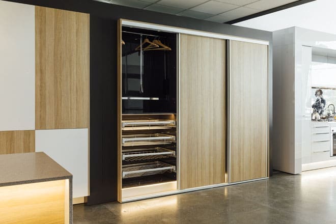 Hafele timber wardrobe