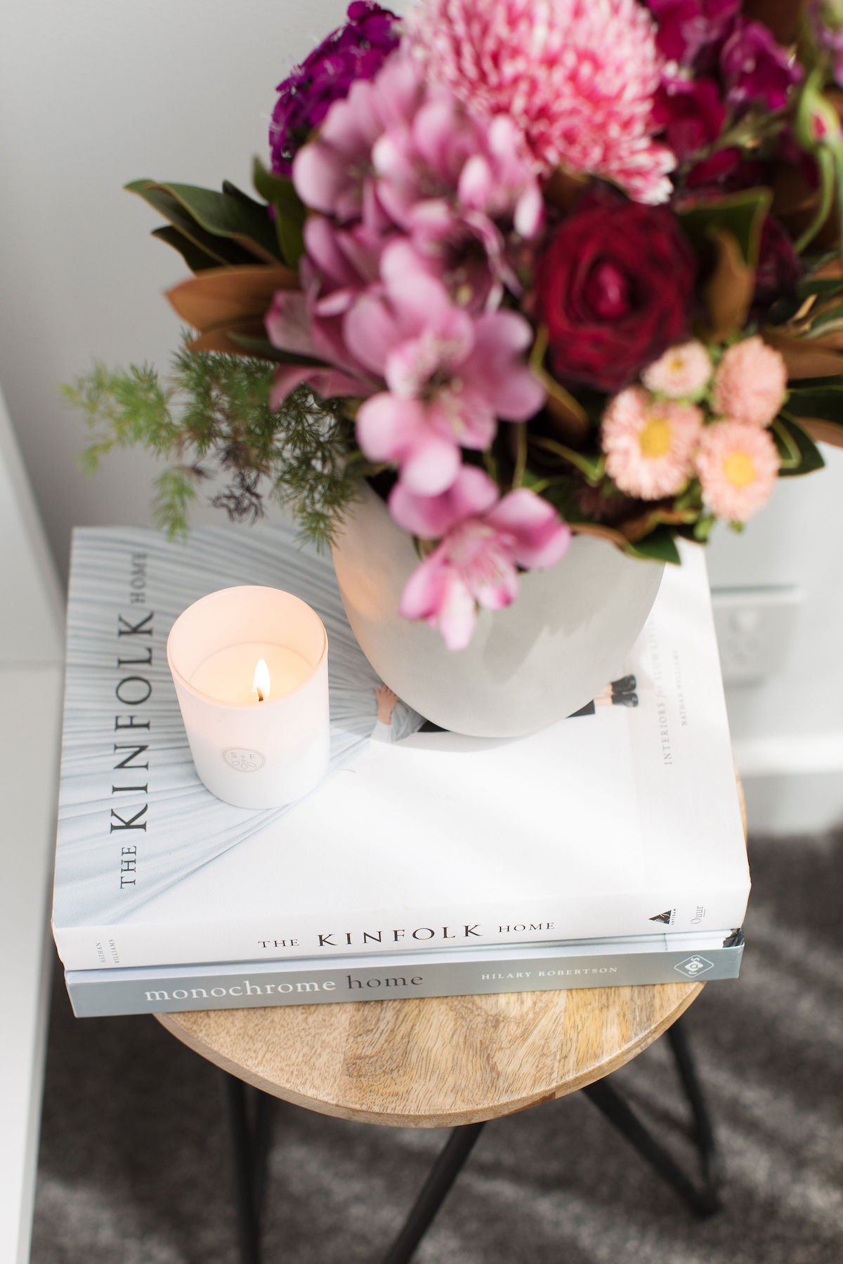 Swap candles how to style your bedside table
